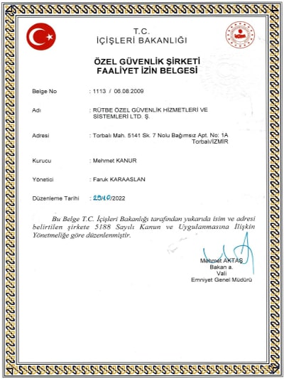 Faaliyet İzin Belgesi